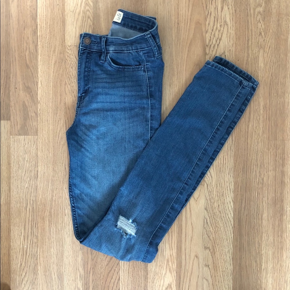 Hollister high rise skinny jeans Sz 1L (long)